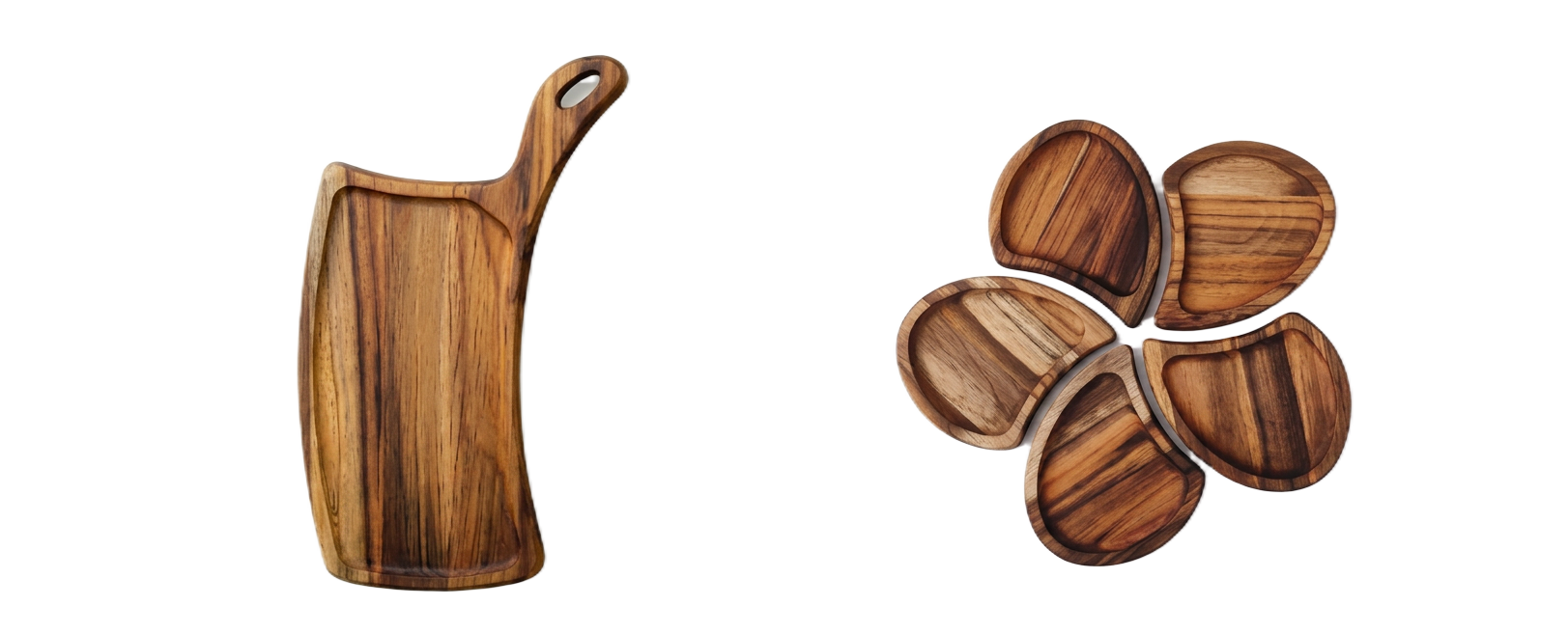 Peças BravaWood em madeiras nobres